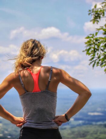 Runner taking a break