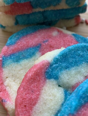 4th of July Almond Sugar Cookies