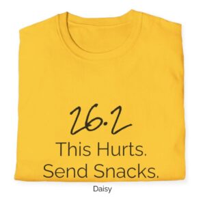 Daisy variation of 26.2 Hurts shirt design