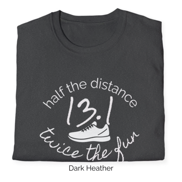 Dark Heather variant of 13.1 shirt design.