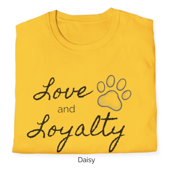 Daisy variant of Love and Loyalty shirt design.